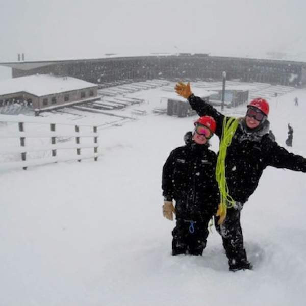 De-icing training at Coronet Peak, New Zealand. (Photo by Richard Ainsworth.)