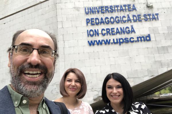 The author with his co-teachers in Moldova