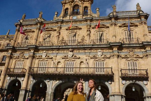 Sagan (right) landed safely in Madrid. But first she had to deal with her fear of flying.