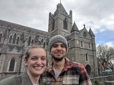 Ashley &amp; Carter at St. Patrick&#039;s Cathedral in Ireland.